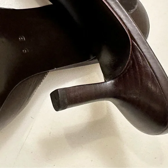 COLE HAAN vintage brown leather backless shoe in excellent condition - Picture 3 of 4